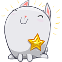 Happy bunny earned a star badge