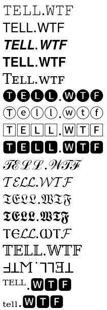 tell.wtf