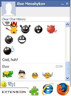 facemoods - plugin for facebook chat smileys preview