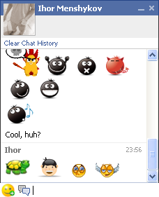 facemoods - plugin for facebook chat smileys preview
