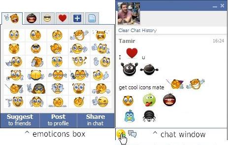 facemoods  plugin for more Facebook chat smileys