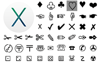Apple Mac OS X Character Viewer (system app for text symbols)