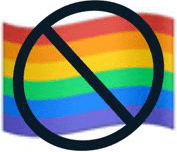 anti gay flag copy and paste emoji