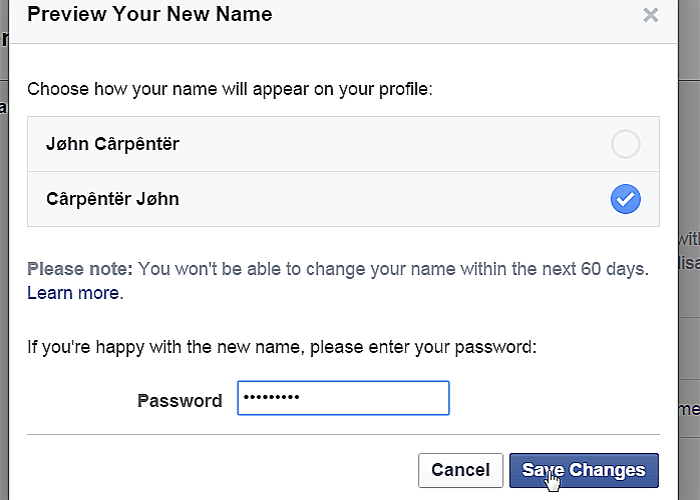 Facebook Name With Cool Symbol Letters