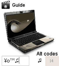 Alt símbolos en el teclado del portatil