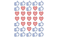 Emoticon icon art for Facebook comments (Emoji icon patterns)