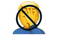 Banned emoji 🏳️‍🌈⃠  Anti Gay Emoji copy paste 🤦‍⃠ 