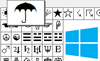 MS Windows Character map